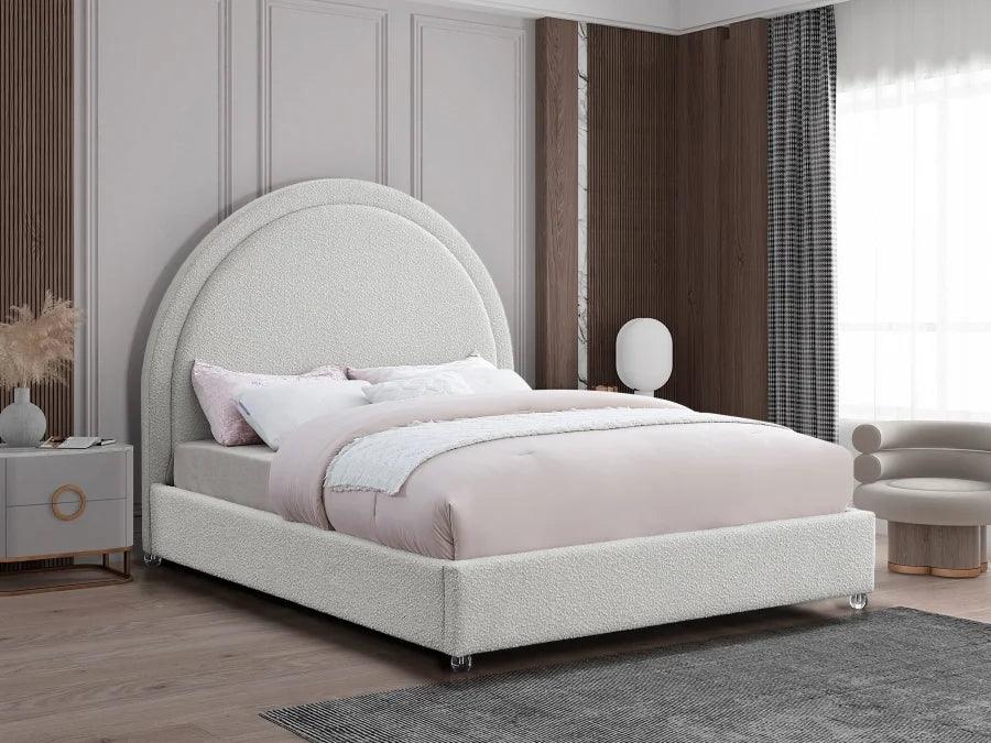 Cream Boucle Bed Frame - IF 5205 - Furniture Empire