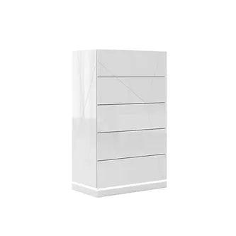 Bedroom Furniture - White Taylor Lacquer Bedroom Set - Furniture Empire