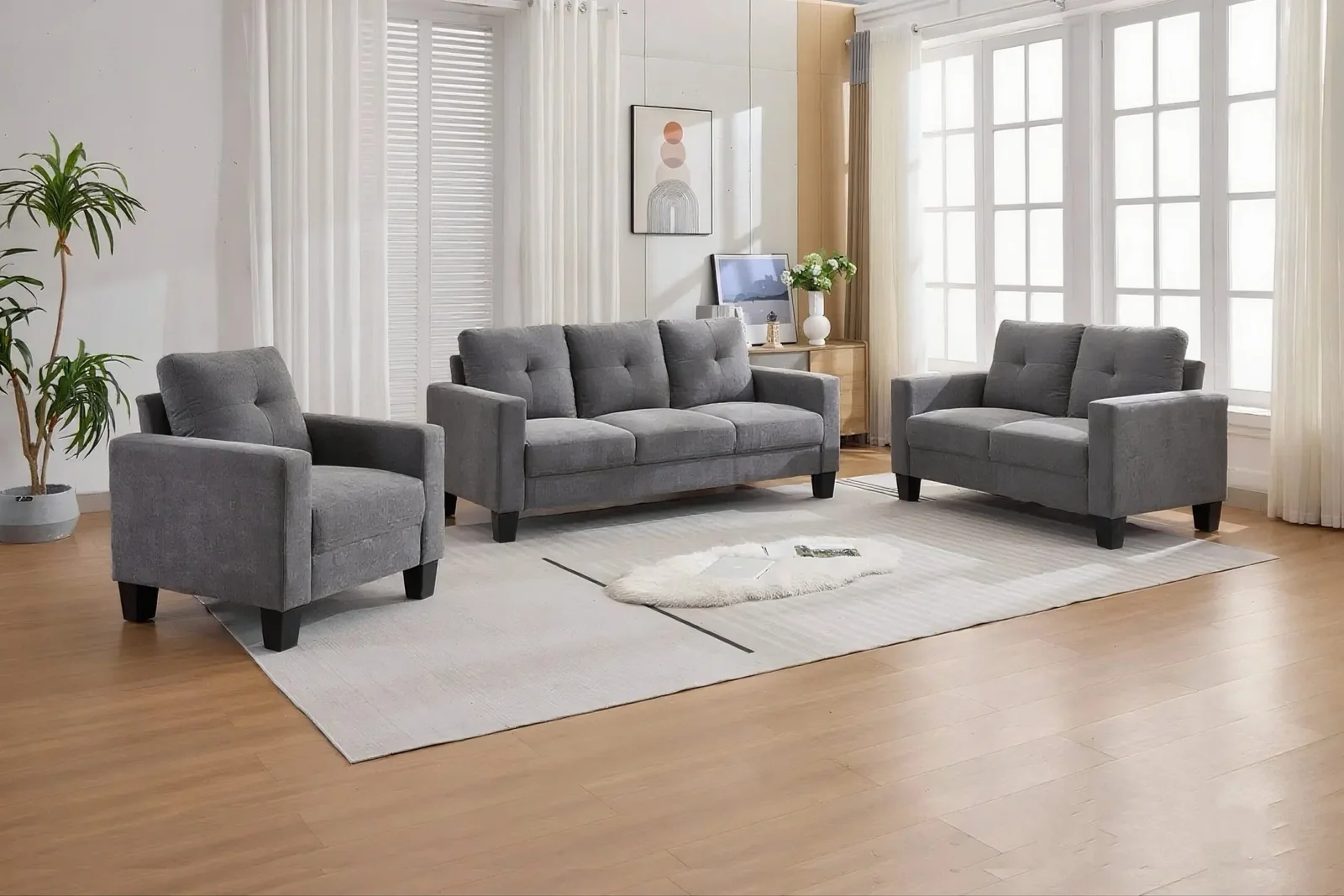 6009 - 3 pcs Sofa set