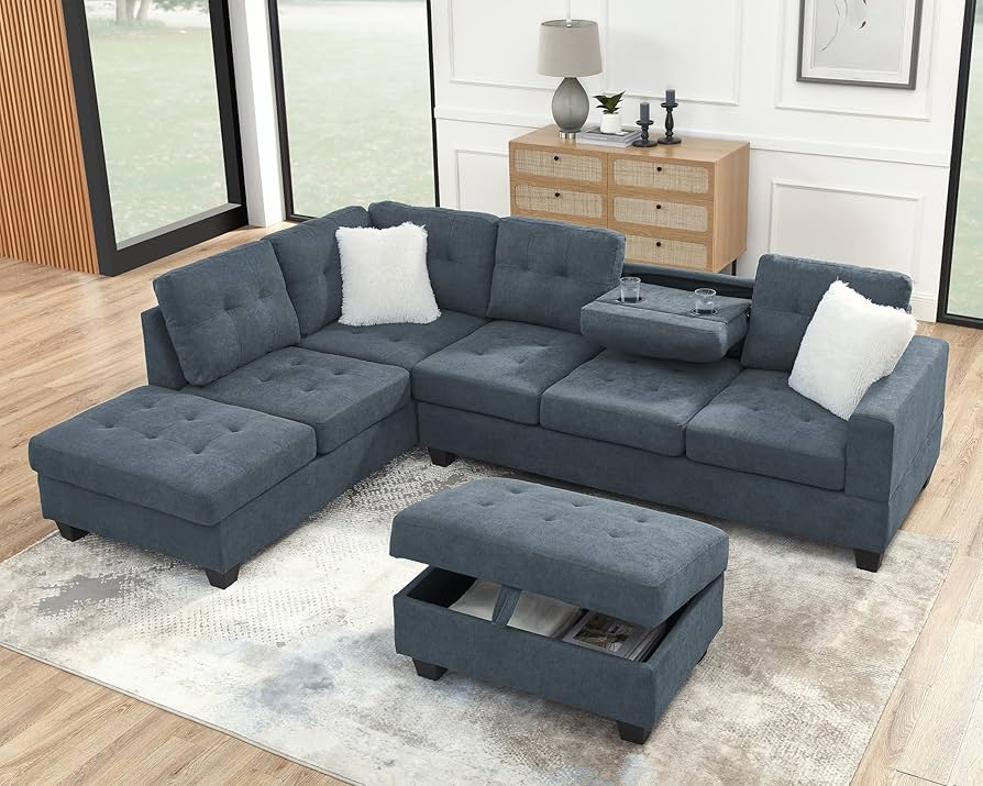 Grey Sectional Sofa - 87716
