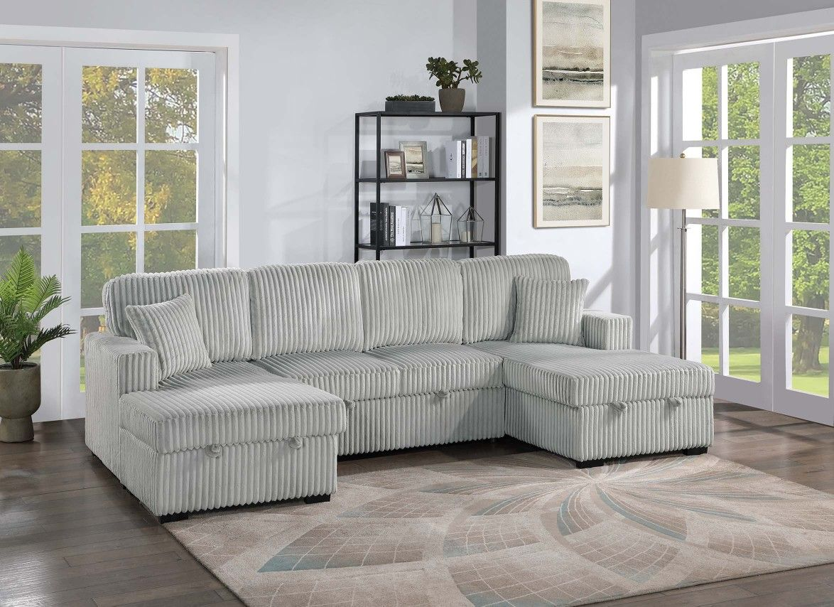 Edward - U - shaped sectional sofa bed