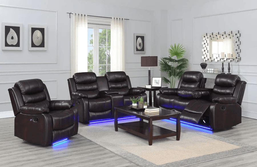 Living Room- Paco 3Pc Recliner Set - Furniture Empire