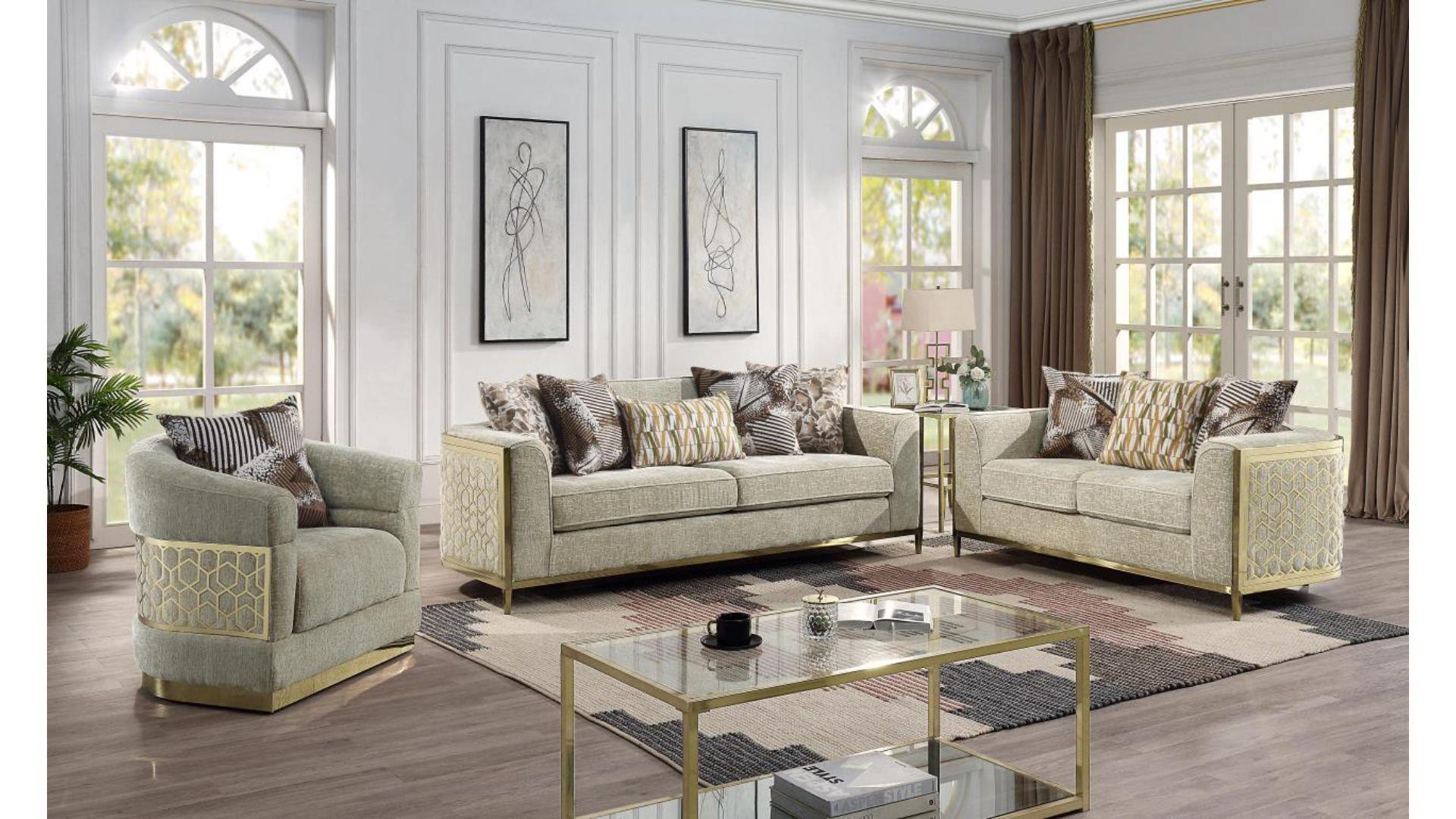 Luxury 3Pc Sofa Set - Alana - Furniture Empire