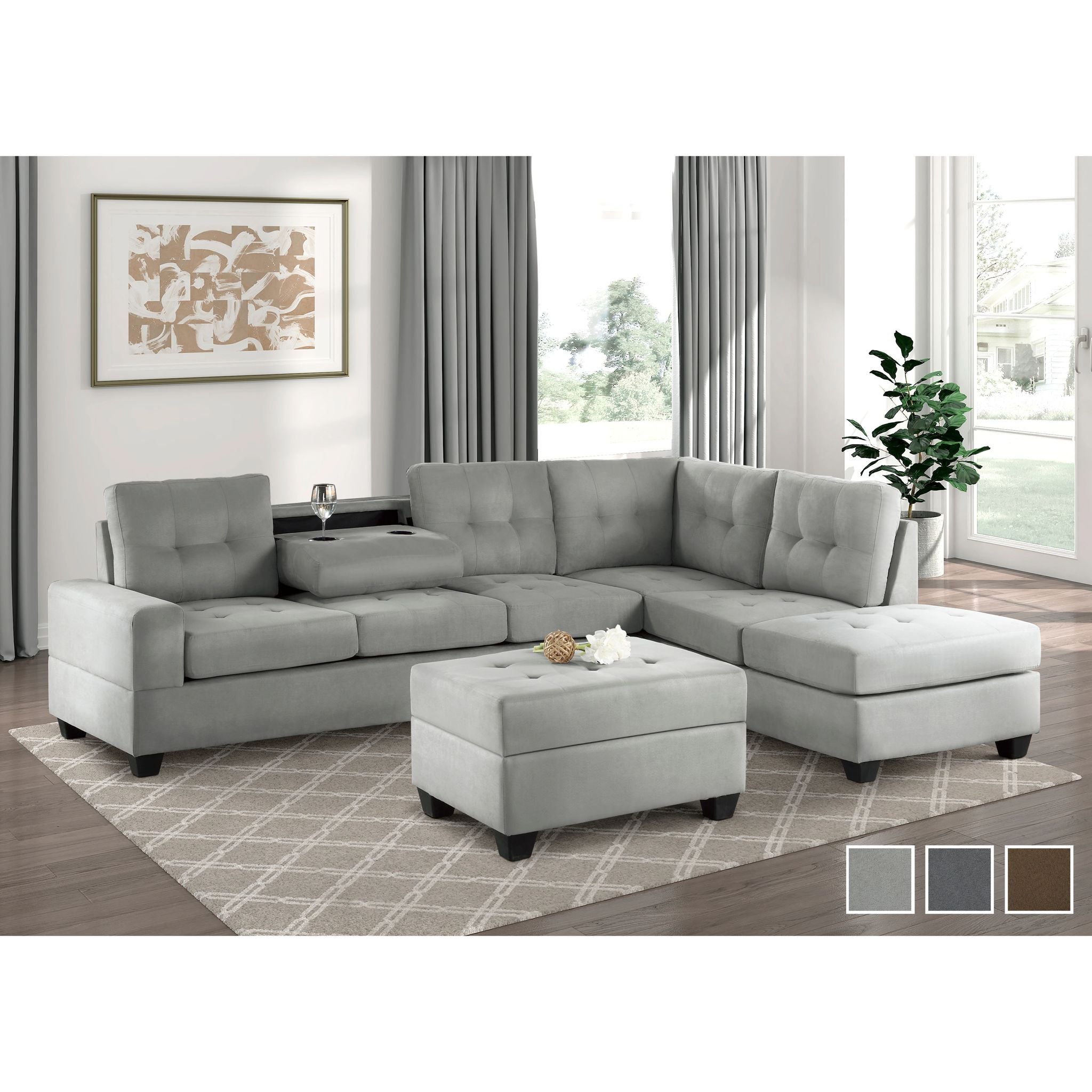 Light Grey Sectional Sofa