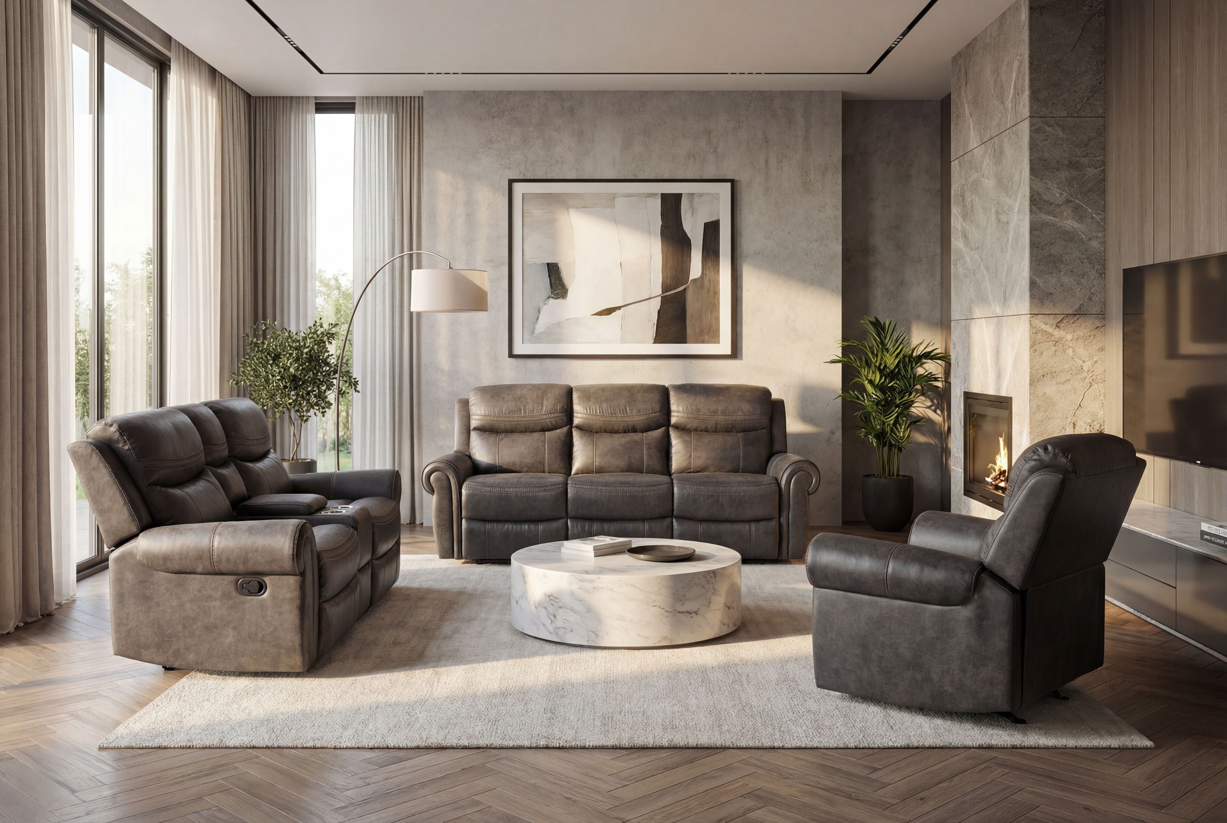 Manual Recliner Set 3 pcs - SUPRA