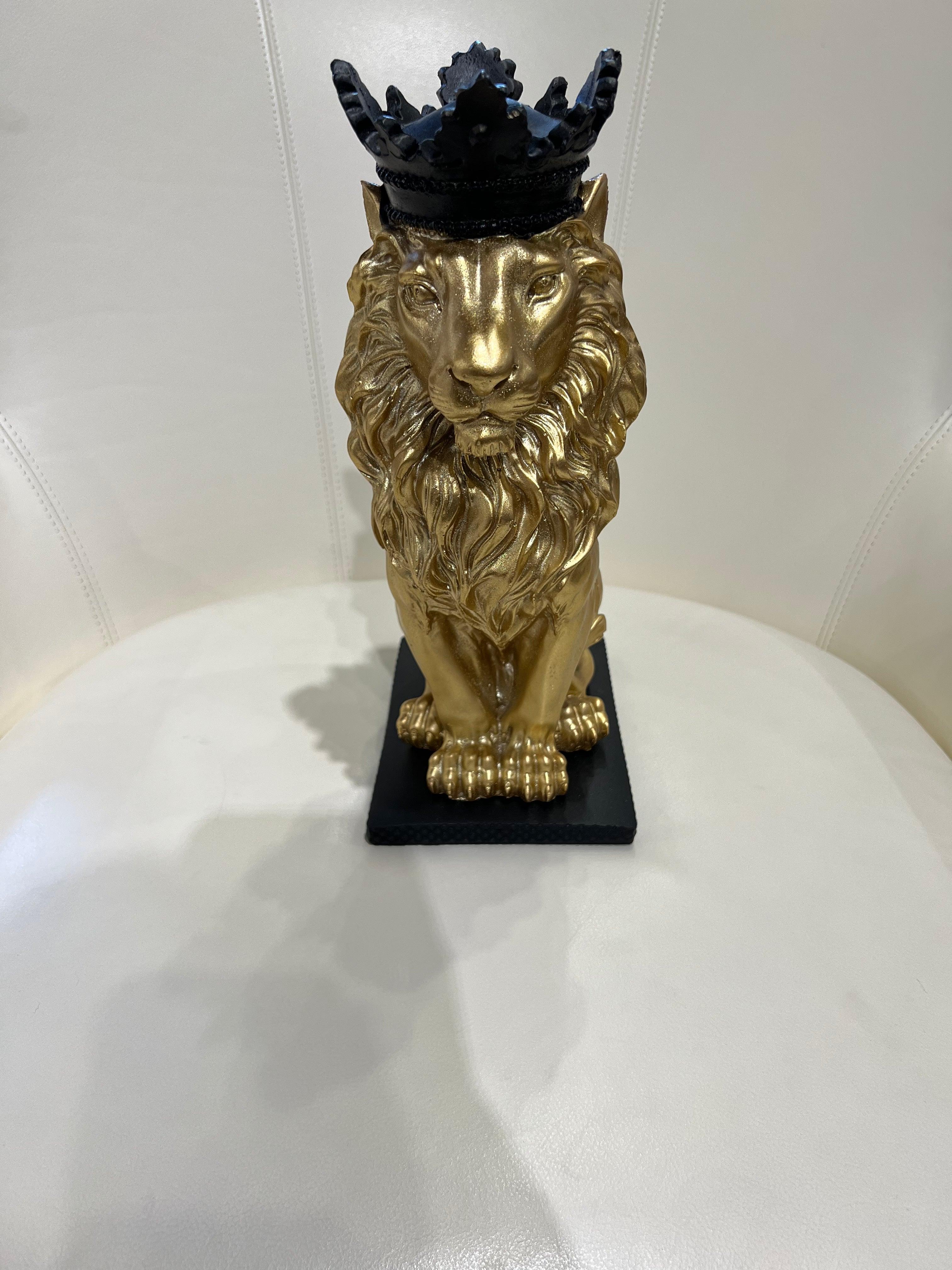 Lion With Crown - Table Decorative Piece - Furniture Empire