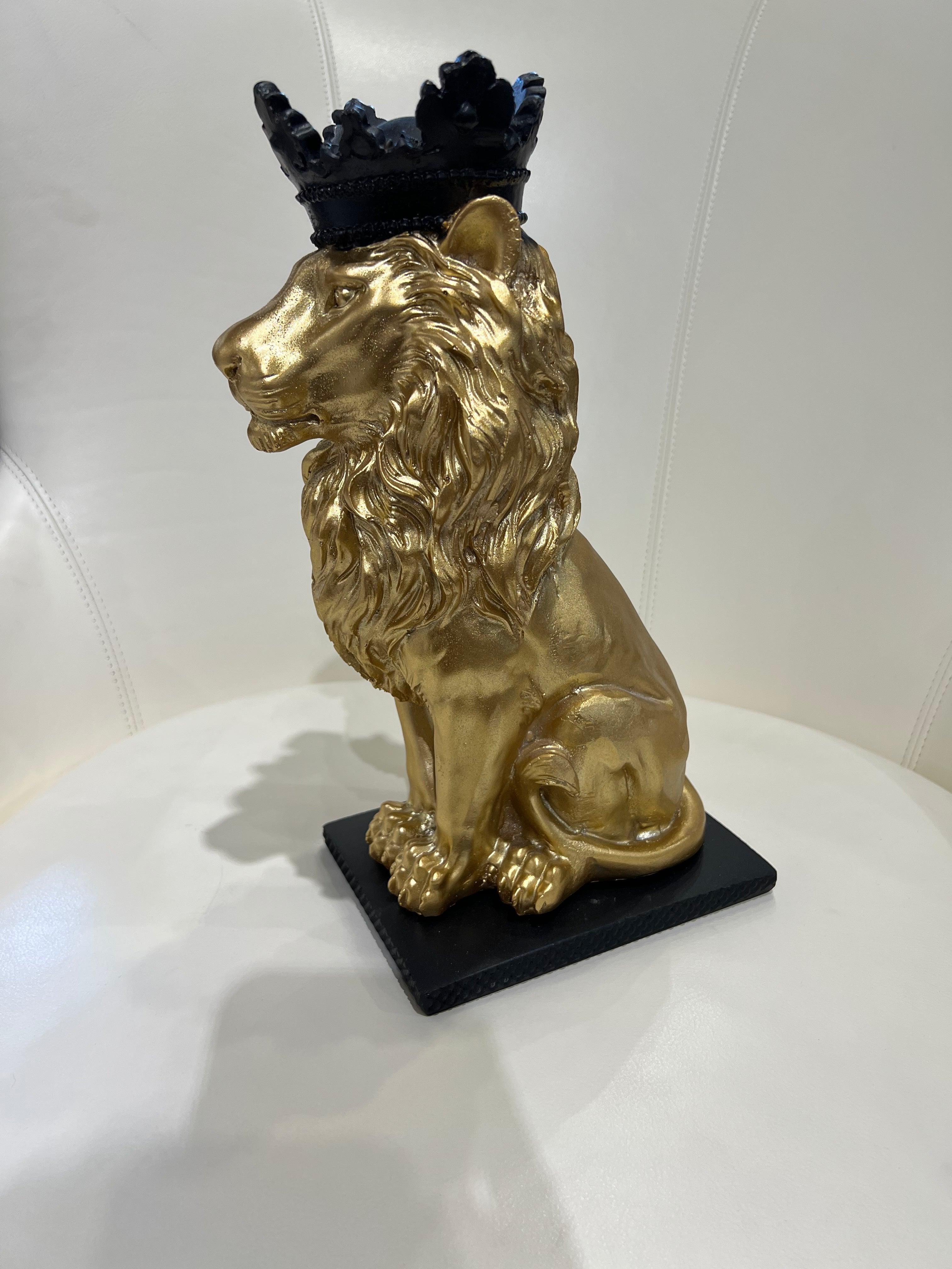 Lion With Crown - Table Decorative Piece - Furniture Empire